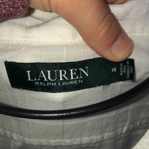 Lauren Ralph Lauren long white dress cottage dress summer dress size 14 beach​​ - Picture 5 of 11